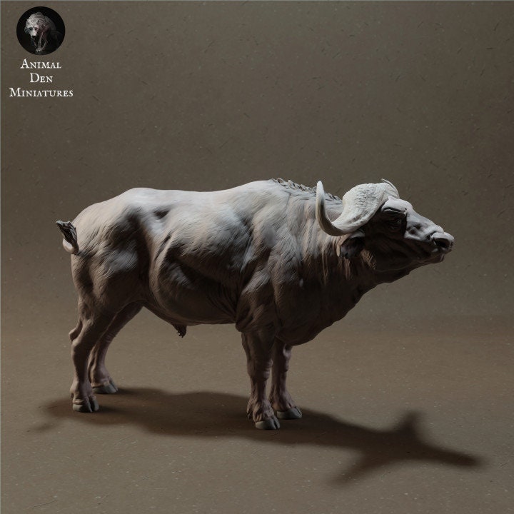 Cape Buffalo - UNPAINTED - Animal Den Miniatures