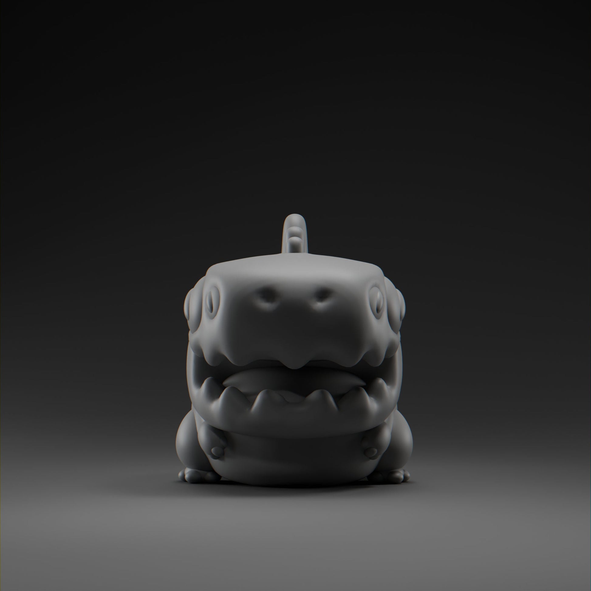 Chompii - UNPAINTED - Grumpii Art Toy