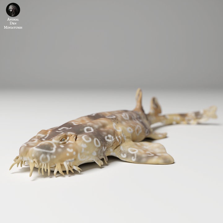 Spotted Wobbegong Shark - UNPAINTED - Animal Den Miniatures