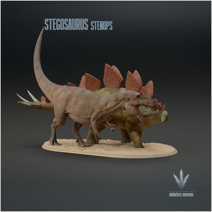 Stegosaurus stenops: Attack - UNPAINTED - Miniature Museum