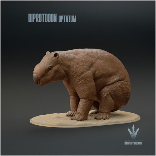 Diprotodon optatum : Sitting - UNPAINTED - Miniature Museum