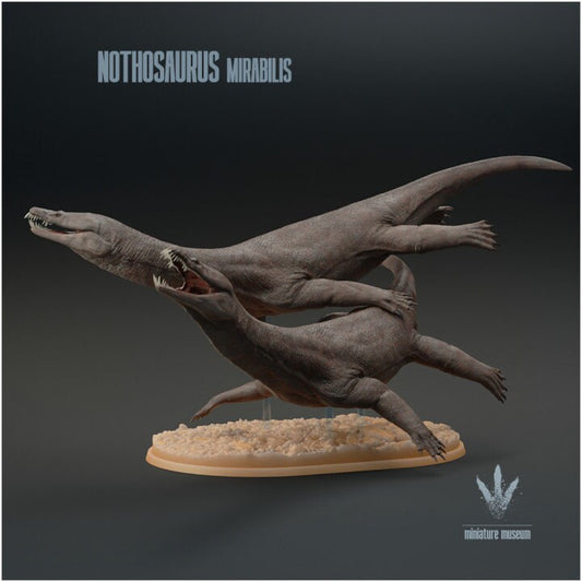 Nothosaurus mirabilis : Swimming - UNPAINTED - Miniature Museum