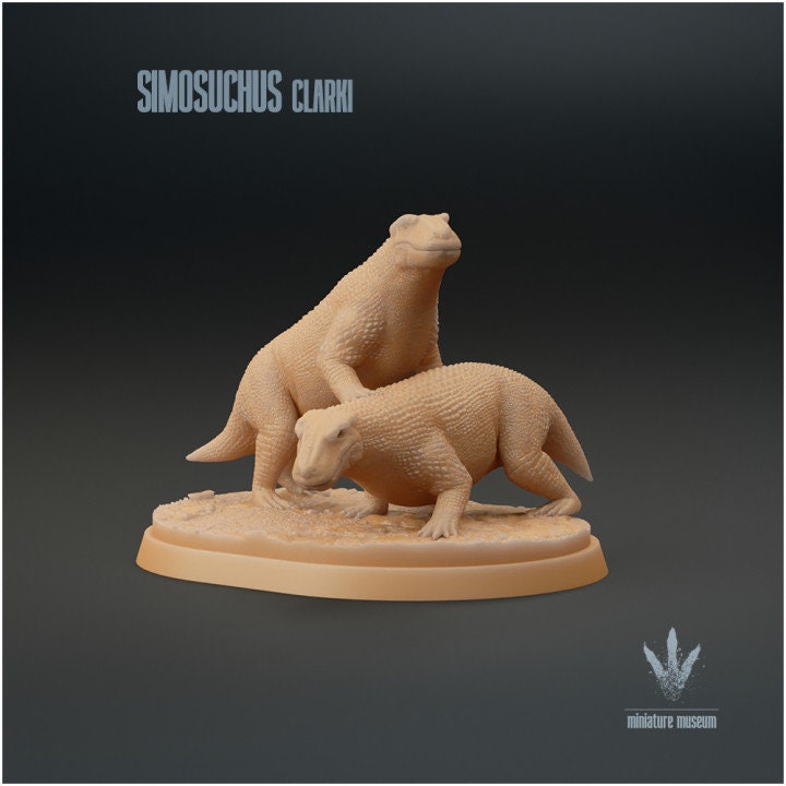 Simosuchus clarki : Couple - UNPAINTED - Miniature Museum