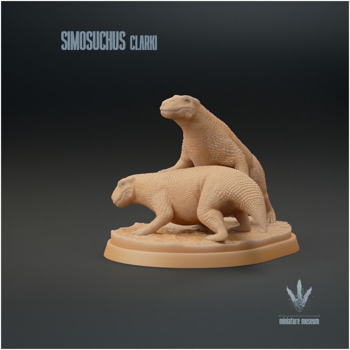 Simosuchus clarki : Couple - UNPAINTED - Miniature Museum