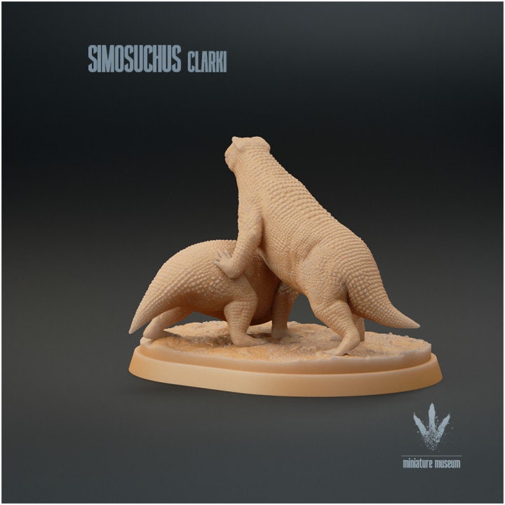 Simosuchus clarki : Couple - UNPAINTED - Miniature Museum