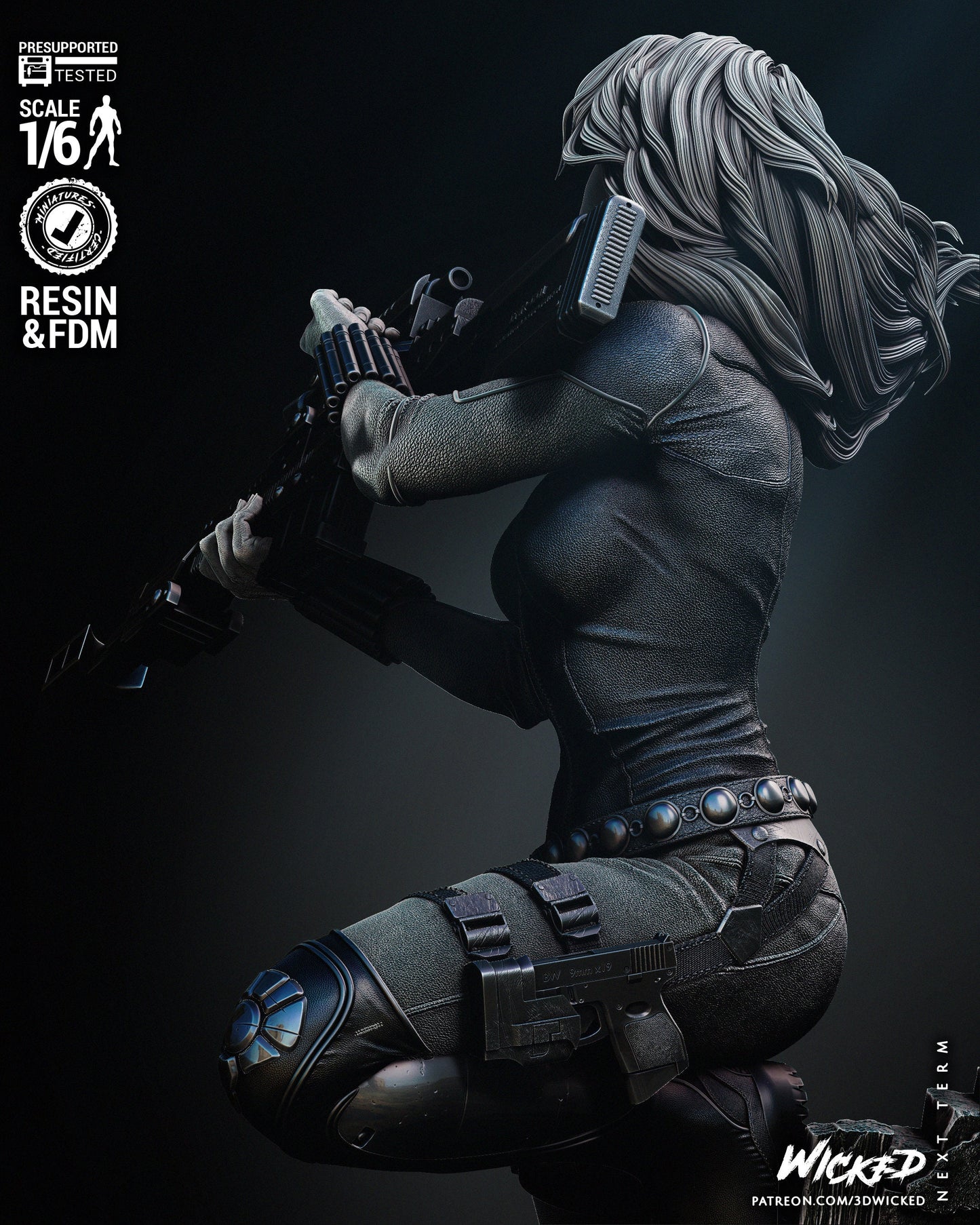 Black Widow - UNPAINTED FAN ART - Wicked 3d prints