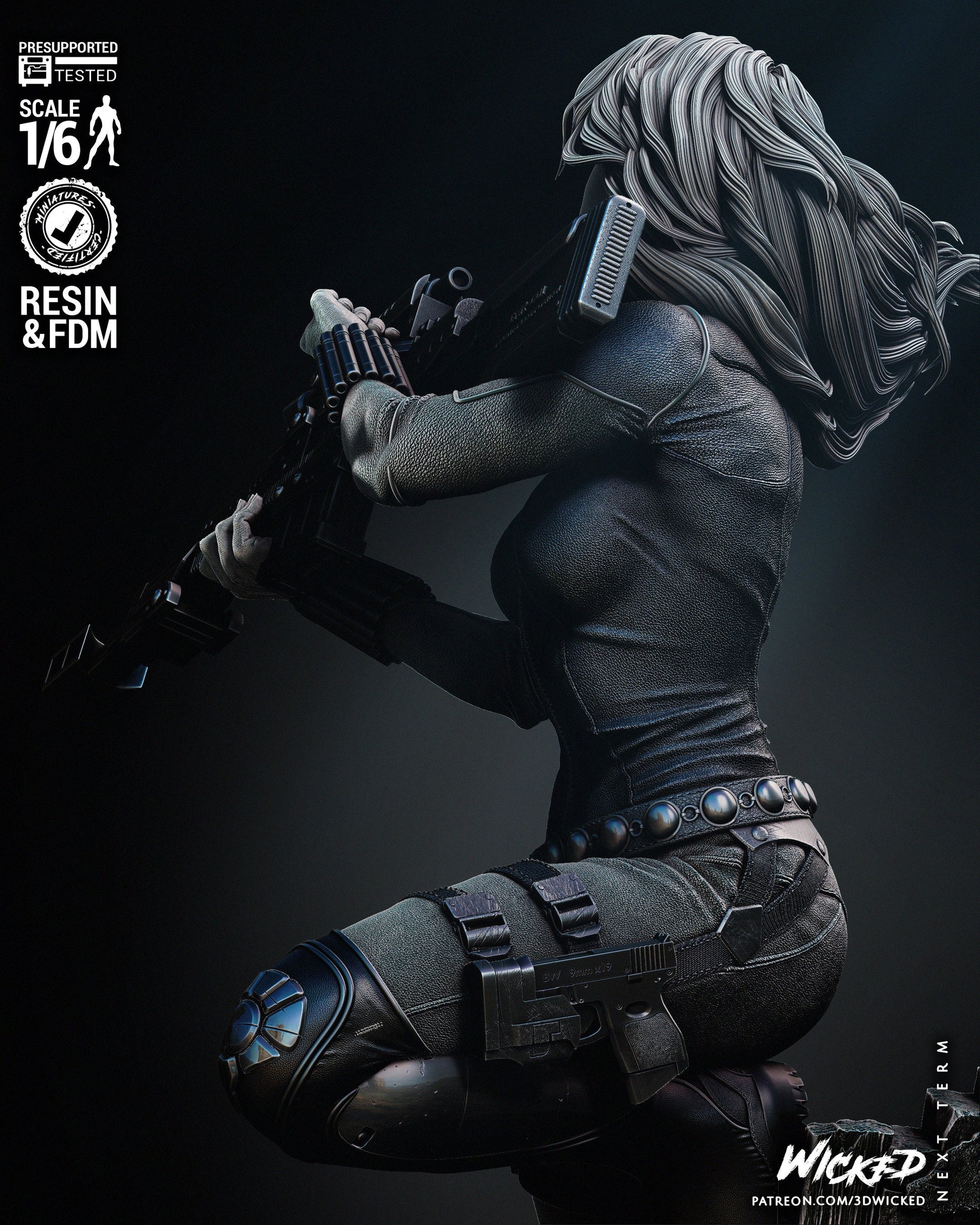 Black Widow - UNPAINTED FAN ART - Wicked 3d prints