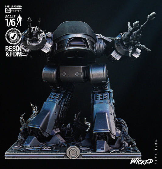 ED 209 Sculpture - UNPAINTED Fan Art - Wicked 3D Models