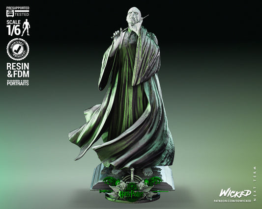 Voldemort Sculpture - UNPAINTED FAN ART - Wicked 3D Models
