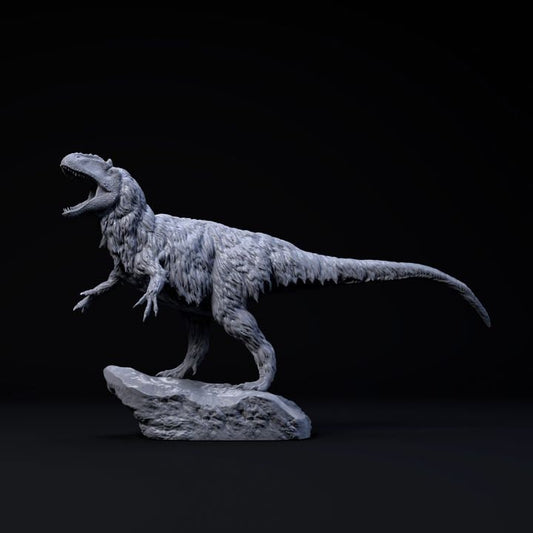 Yutyrannus Huali roar - UNPAINTED - Dino and Dog Miniatures