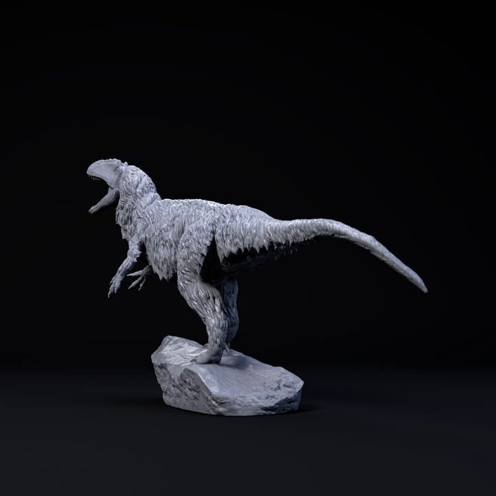 Yutyrannus Huali roar - UNPAINTED - Dino and Dog Miniatures