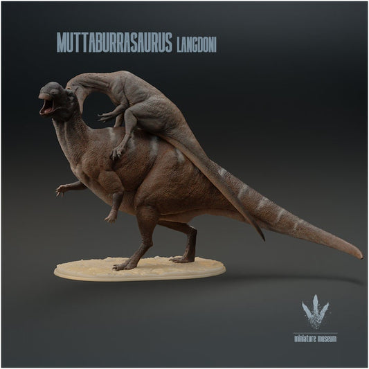 Muttaburrasaurus langdoni : Australovenator Attack - UNPAINTED - Miniature Museum
