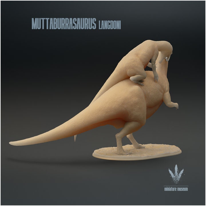 Muttaburrasaurus langdoni : Australovenator Attack - UNPAINTED - Miniature Museum