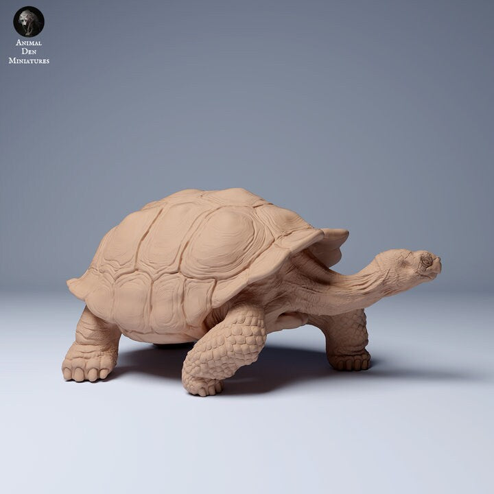 Galápagos Giant Tortoise - UNPAINTED - Animal Den Miniatures