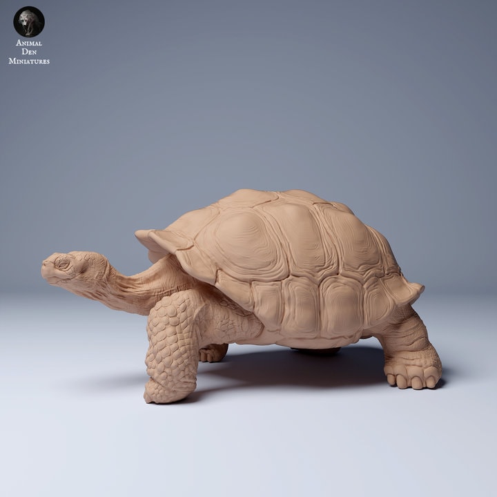 Galápagos Giant Tortoise - UNPAINTED - Animal Den Miniatures