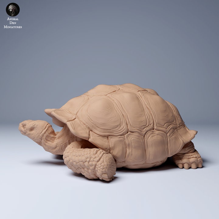 Galápagos Giant Tortoise Chillin - UNPAINTED - Animal Den Miniatures