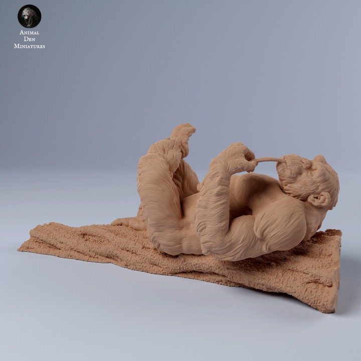 Chimpanzee Chillin - UNPAINTED - Animal Den Miniatures