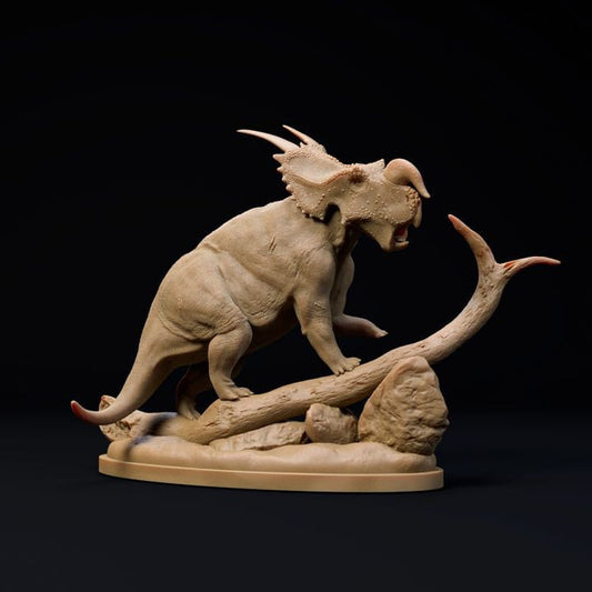 Einiosaurus bull - UNPAINTED - Dino and Dog Miniatures