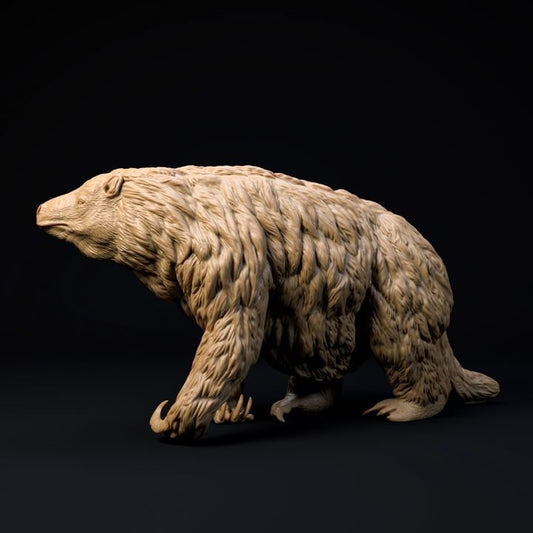 Megatherium walking - UNPAINTED - Dino and Dog Miniatures