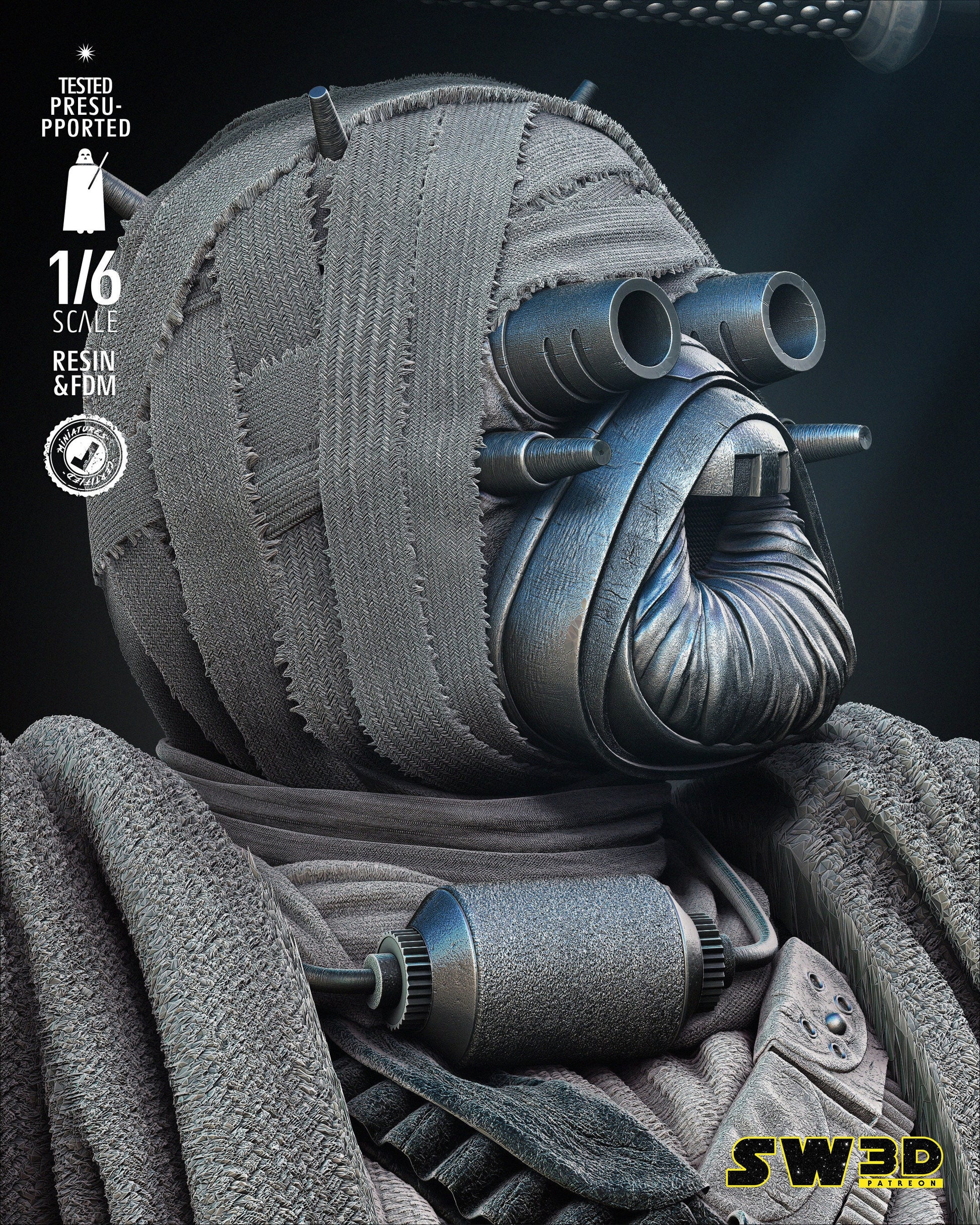 Tusken Sculpture - UNPAINTED FAN ART - Star Wars 3D Models