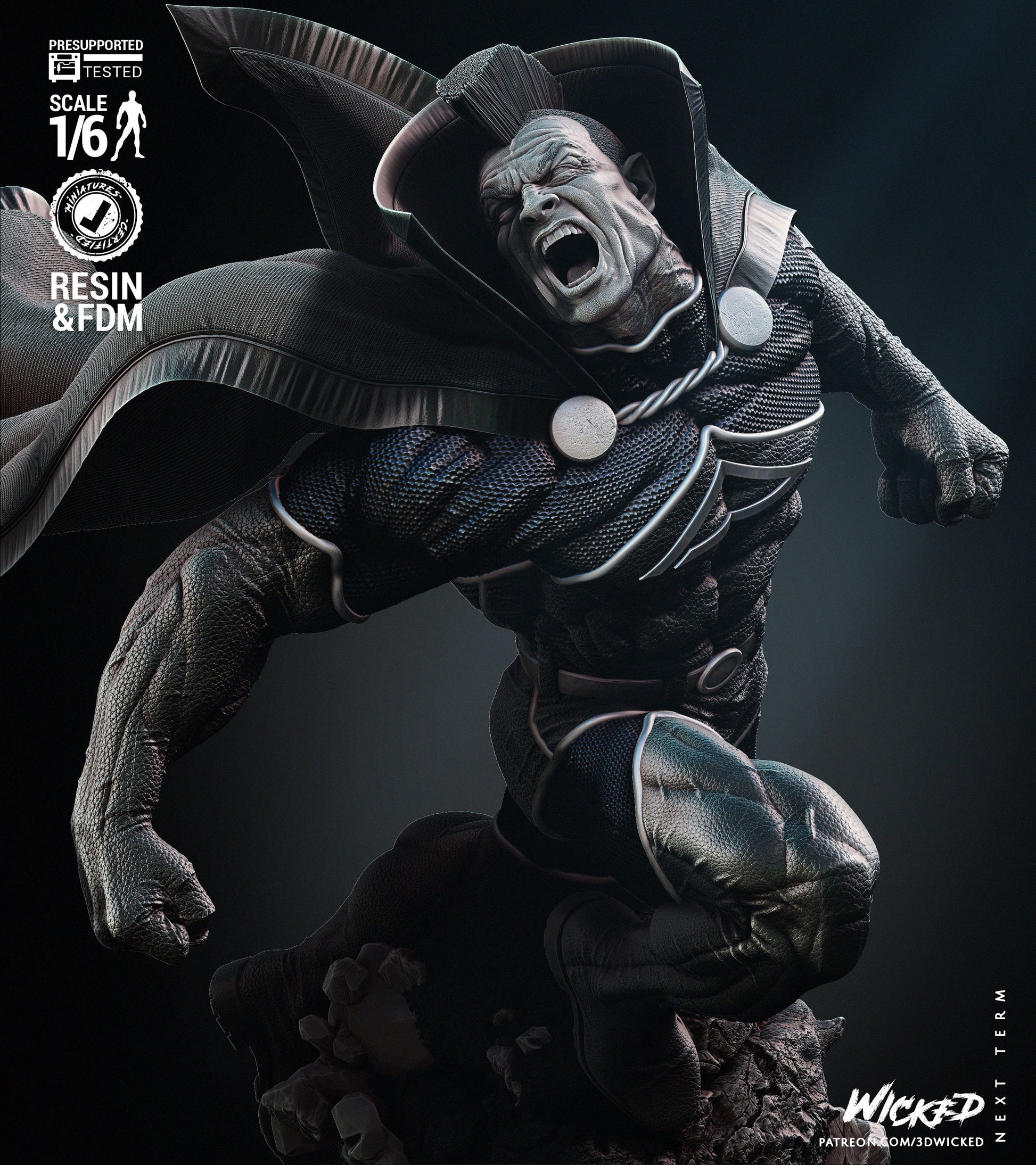 Gladiator Sculpture - UNPAINTED FAN ART - Wicked 3d prints