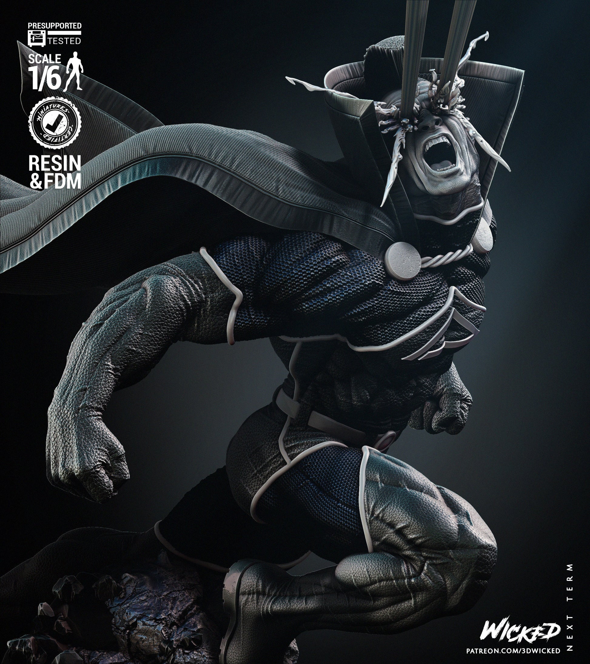 Gladiator Sculpture - UNPAINTED FAN ART - Wicked 3d prints