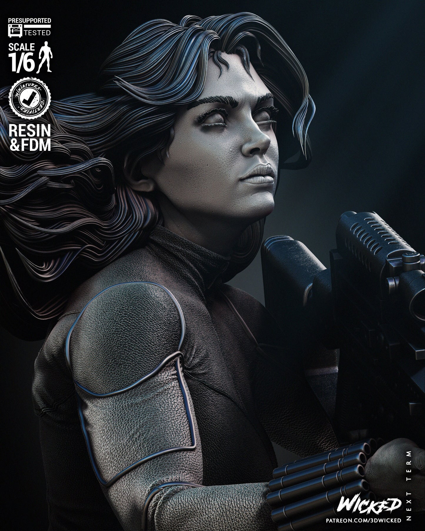 Black Widow - UNPAINTED FAN ART - Wicked 3d prints
