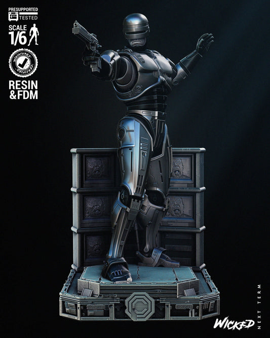 Robocop Sculpture - UNPAINTED FAN ART - Wicked 3D Models
