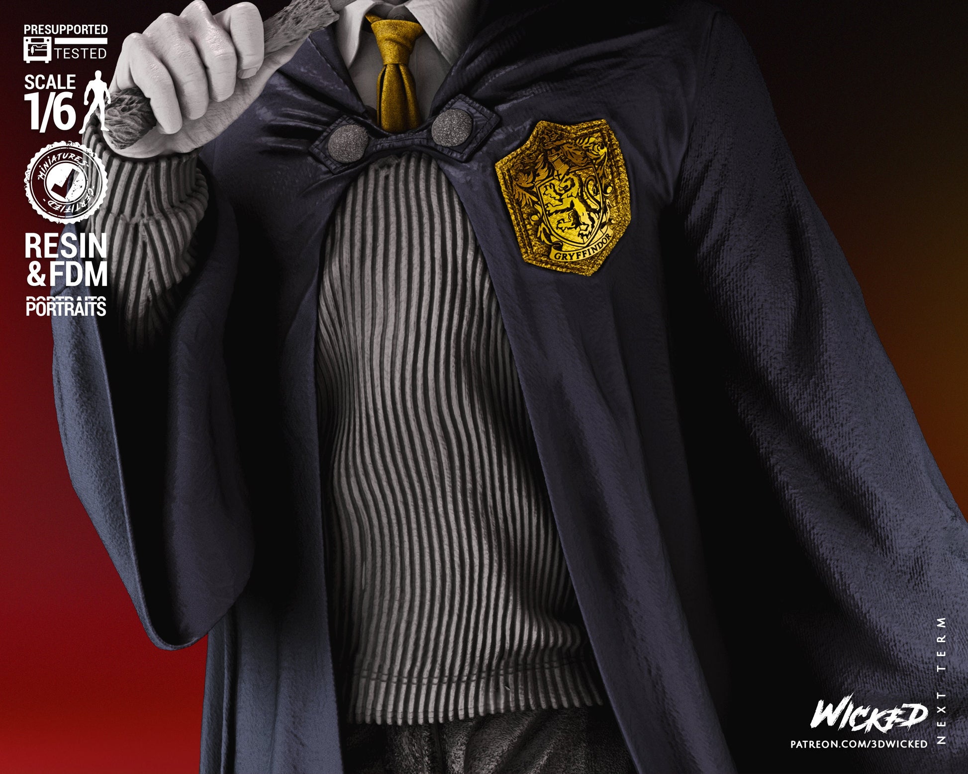 Harry Potter Sculpture - UNPAINTED FAN ART - Wicked 3D Models
