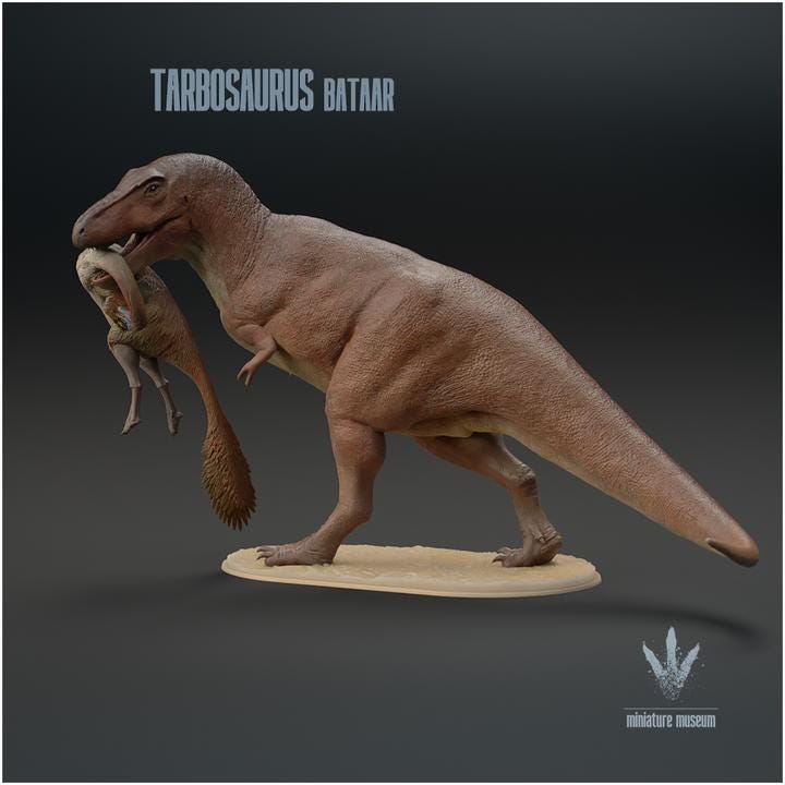 Tarbosaurus bataar : Hunt - UNPAINTED - Miniature Museum