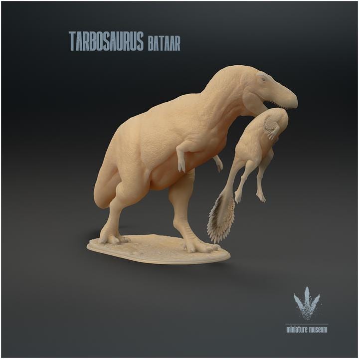 Tarbosaurus bataar : Hunt - UNPAINTED - Miniature Museum