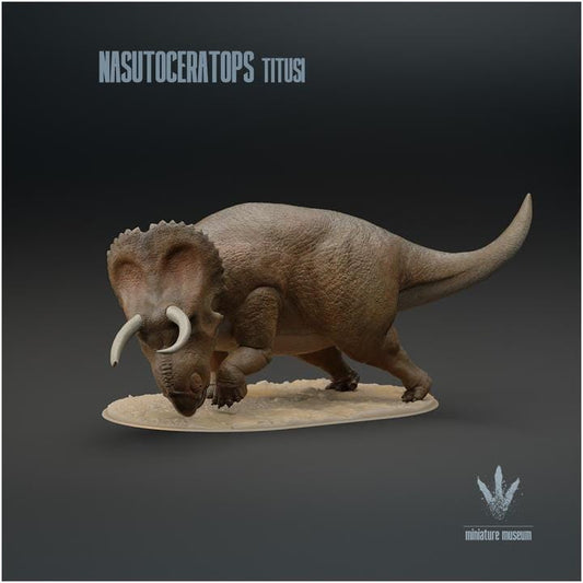 Nasutoceratops titusi : Charging - UNPAINTED - Miniature Museum