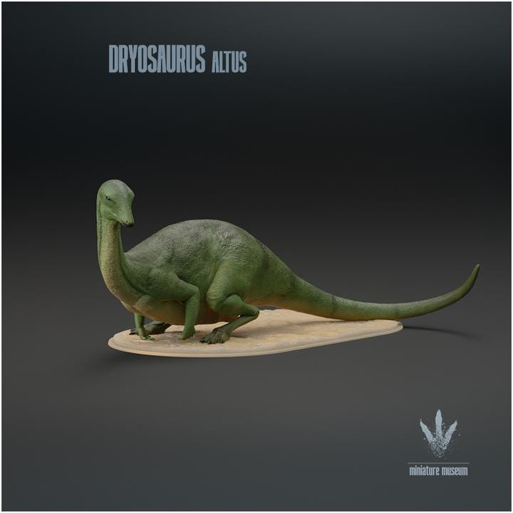 Dryosaurus altus : Sitting - UNPAINTED - Miniature Museum