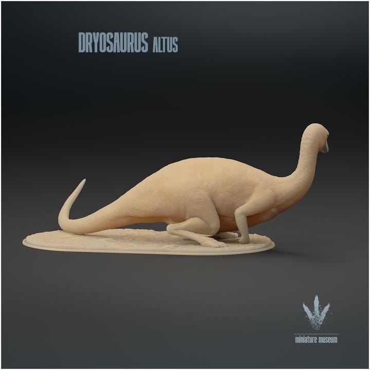 Dryosaurus altus : Sitting - UNPAINTED - Miniature Museum