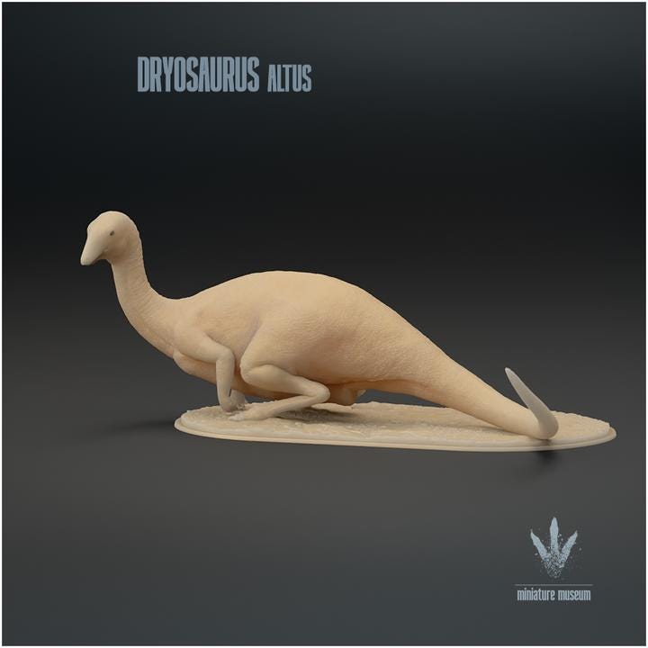 Dryosaurus altus : Sitting - UNPAINTED - Miniature Museum