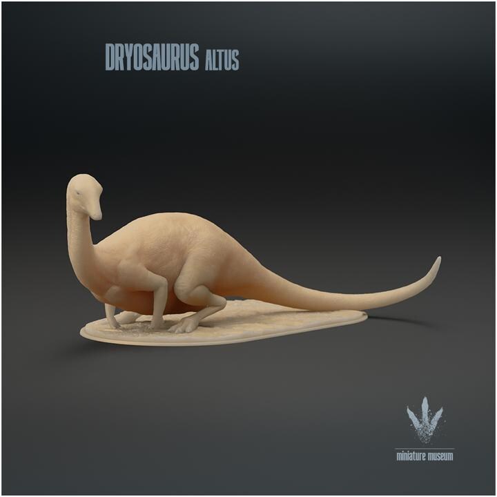 Dryosaurus altus : Sitting - UNPAINTED - Miniature Museum