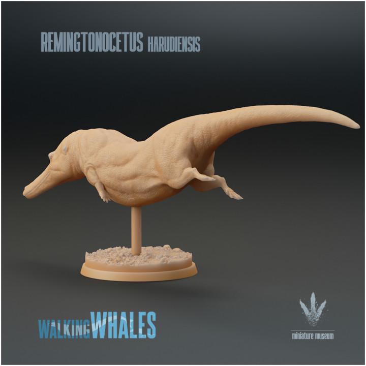 Remingtonocetus harudiensis : The Slender Whale - UNPAINTED - Miniature Museum