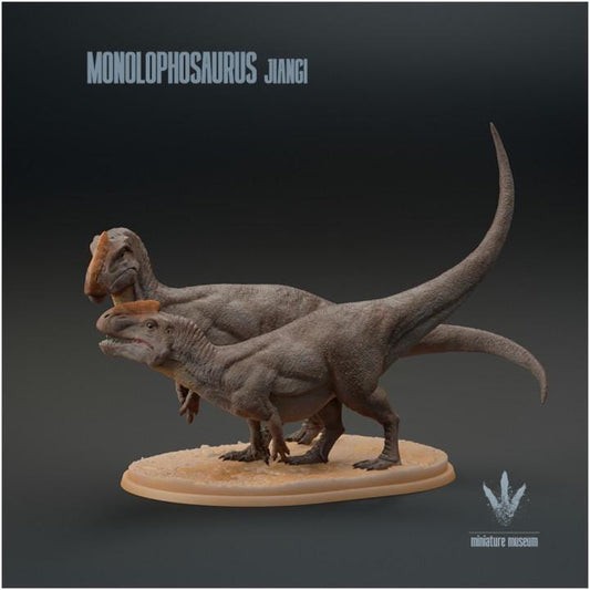 Monolophosaurus jiangi : Couple - UNPAINTED - Miniature Museum