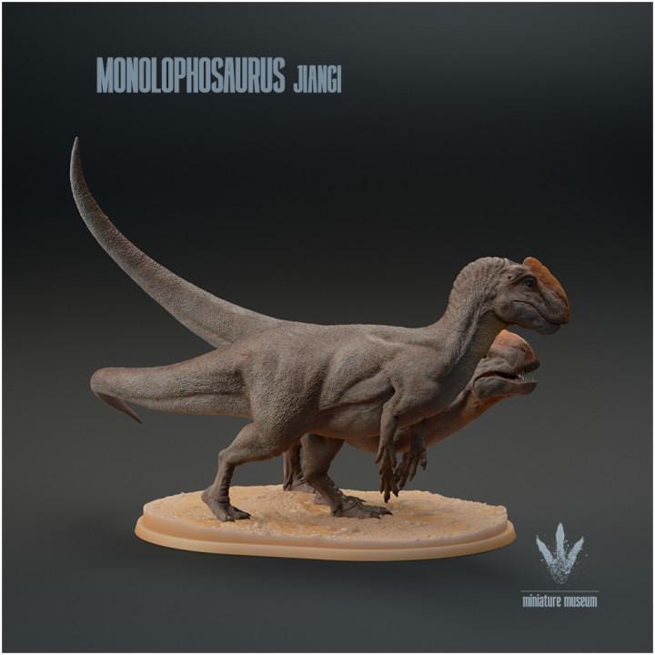 Monolophosaurus jiangi : Couple - UNPAINTED - Miniature Museum