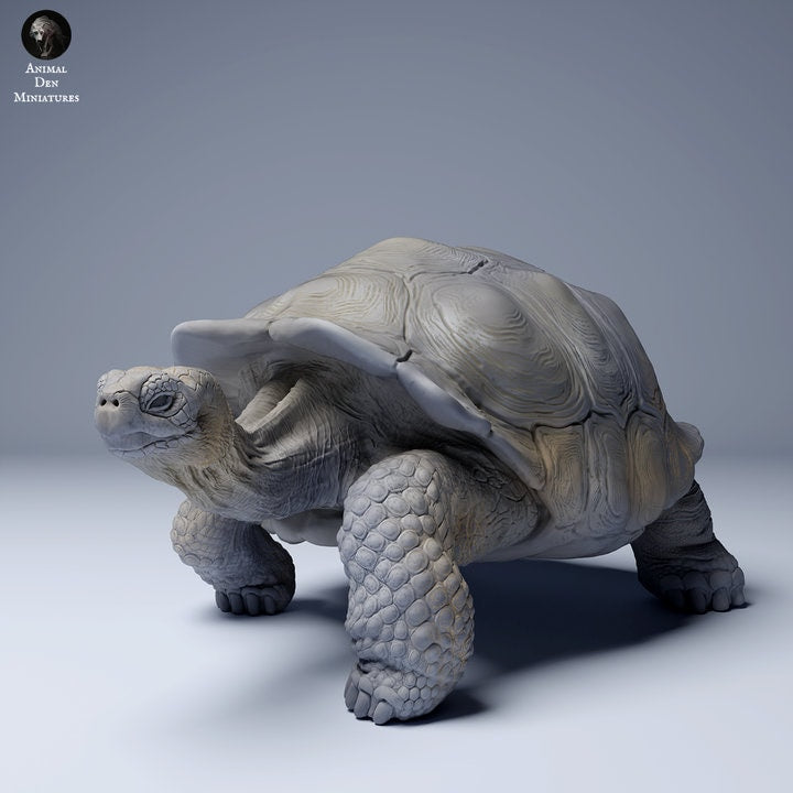 Galápagos Giant Tortoise - UNPAINTED - Animal Den Miniatures