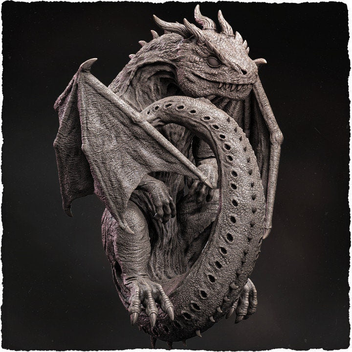 Baby Dragon - UNPAINTED - Evox Arts