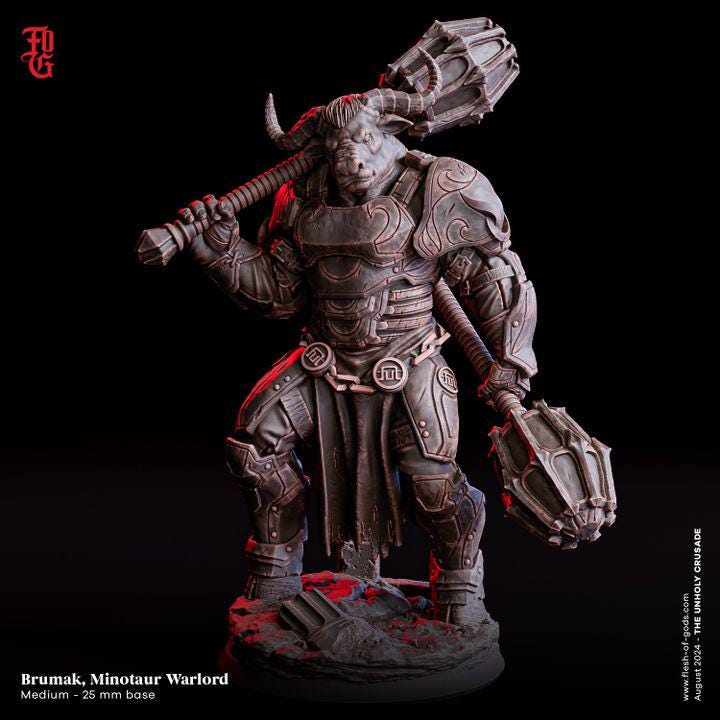 Brumak, Minotaur Warlord - UNPAINTED - Flesh of Gods