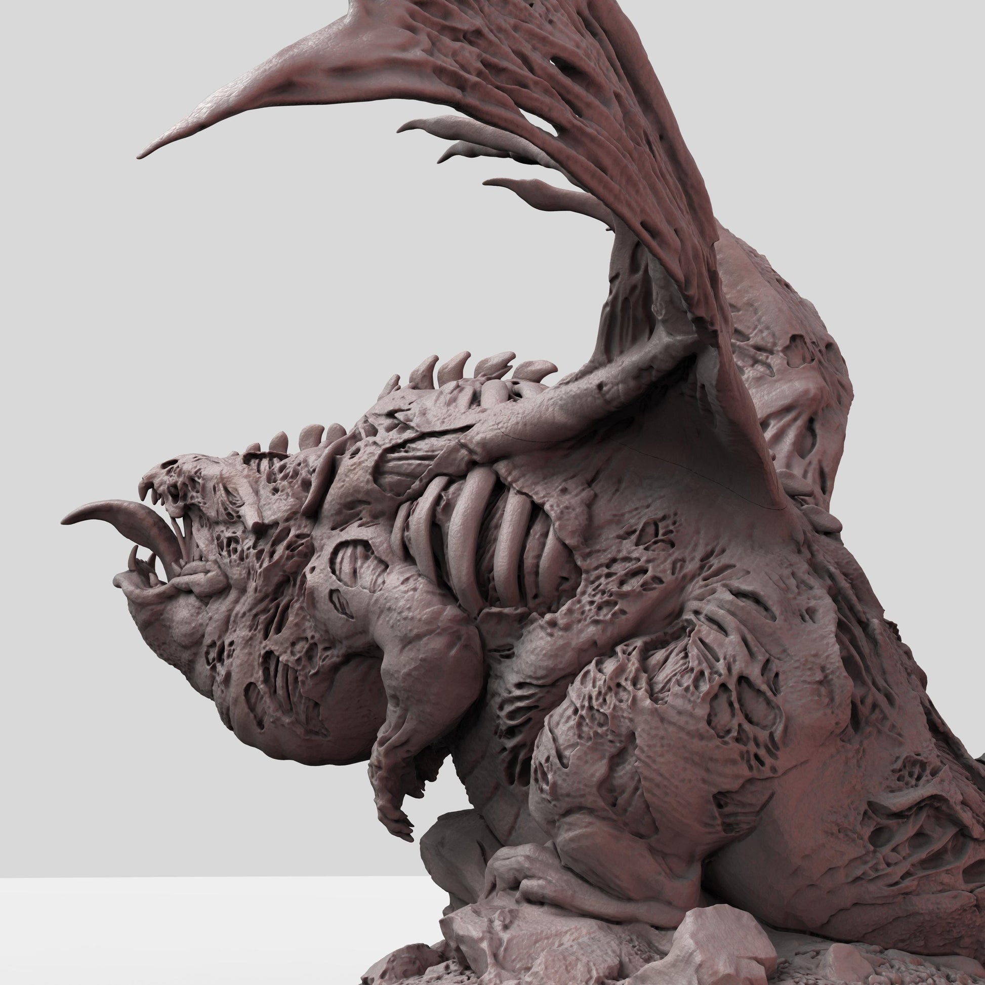 Chunky Undead Dragon - UNPAINTED - Print My Minis