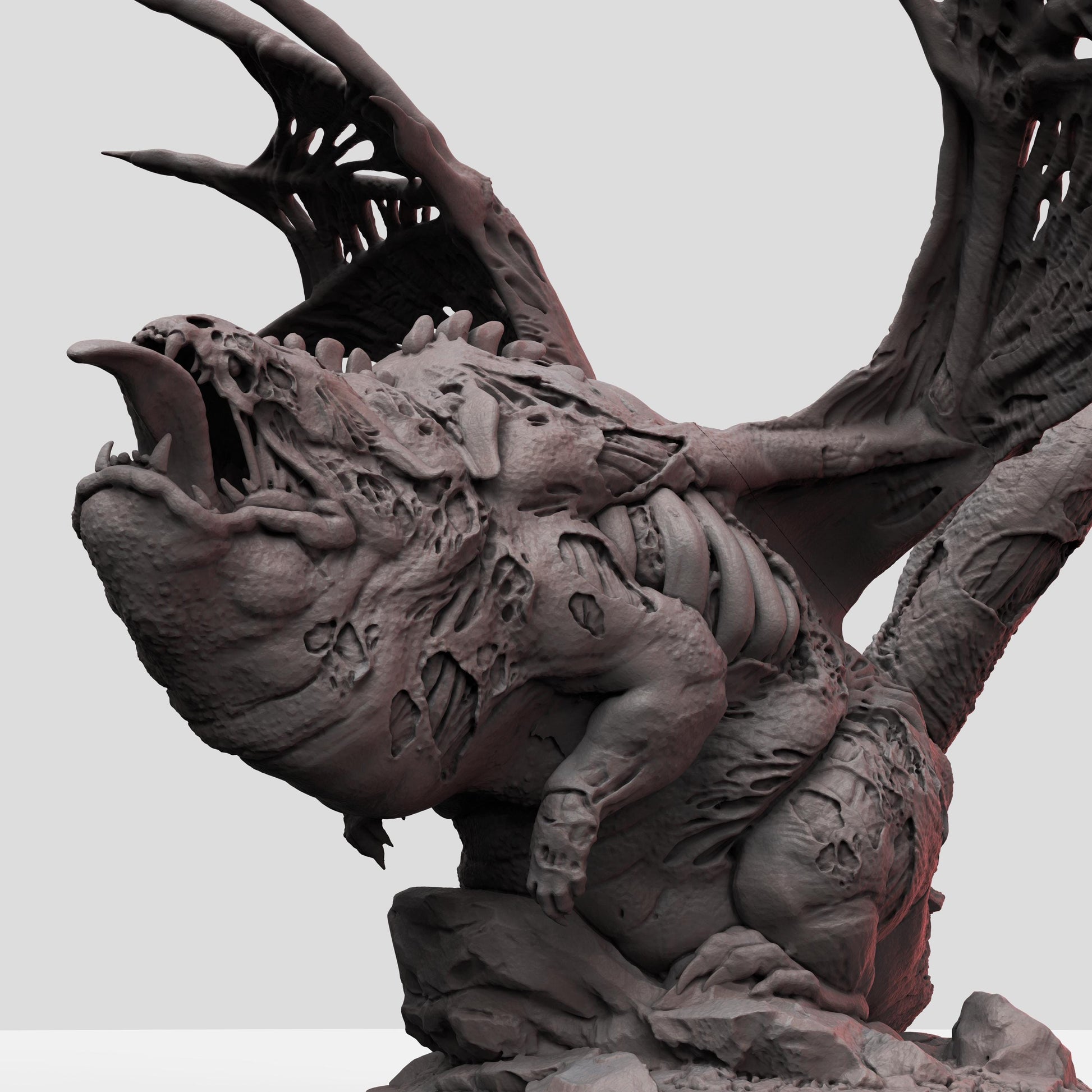 Chunky Undead Dragon - UNPAINTED - Print My Minis
