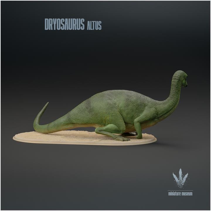 Dryosaurus altus : Sitting - UNPAINTED - Miniature Museum