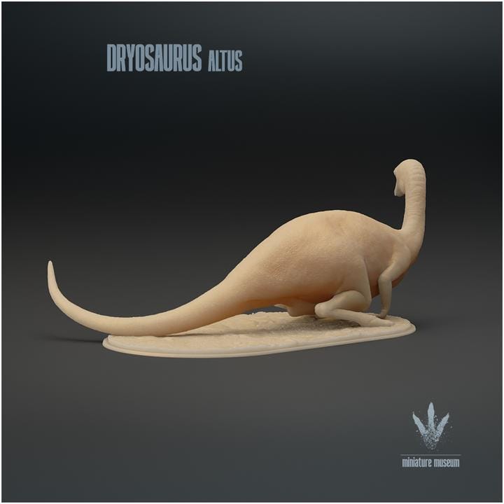 Dryosaurus altus : Sitting - UNPAINTED - Miniature Museum