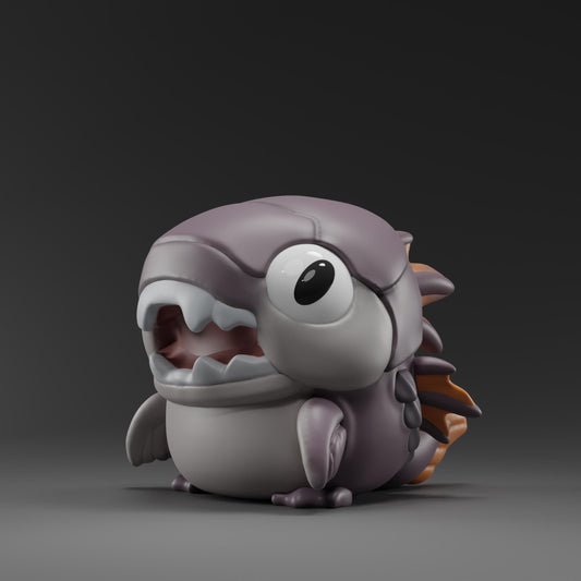 Dunkleostii - UNPAINTED - Grumpii Art Toy