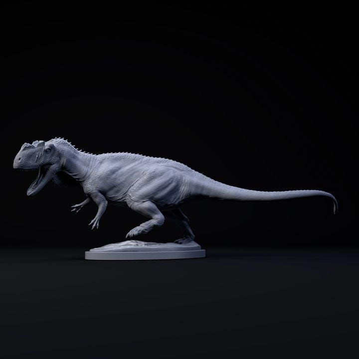 Yangchuanosaurus Running - UNPAINTED - Dino and Dog Miniatures