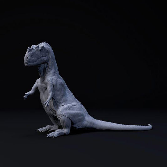 Yangchuanosaurus Sitting - UNPAINTED - Dino and Dog Miniatures