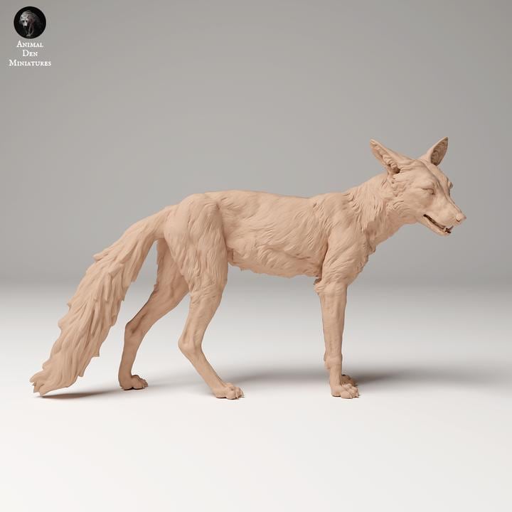 Red Fox- UNPAINTED - Animal Den Miniatures